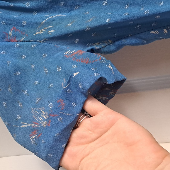 Size Medium Blue Jumpsuit - Made in Canada 1970's Vintage - Picture 3 of 7